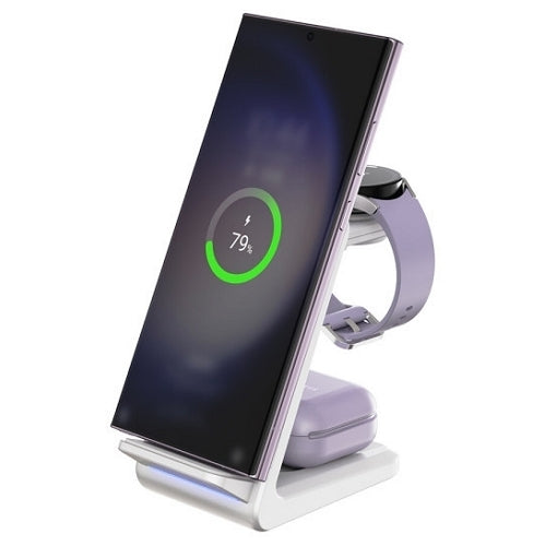 CHOETECH T608-F 15W 4-in-1 Wireless Charger Stand for iWatch and Samsung Watch 2