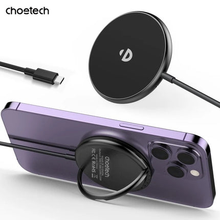 CHOETECH T697-F 15W/7.5W/5W magnetic charger for iPhone, Air Pods and more 1.5M Black 4