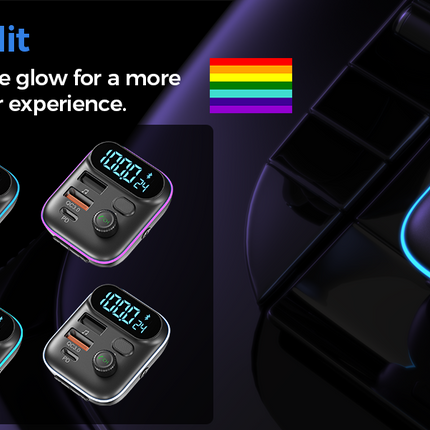 Choetech TC0050 PD36W Bluetooth FM Car Transmitter Charger 8