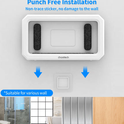 CHOETECH WPC008 Bathroom Waterproof Phone holder (up to 6.7-inch) White 6