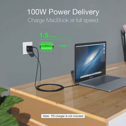 CHOETECH XCC-1007 USB Type-C Braided Fast Charging Cable (20V 5A 2M) 4