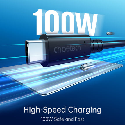 CHOETECH XCC-1028 USB-C To USB-C 100W USB 4.0 Gen 3 Cable 0.8M 2