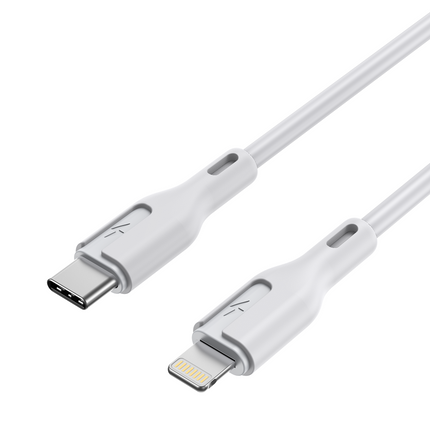 CHOETECH XCL-0002 Silicone USB-C to L Cable 1m White 2