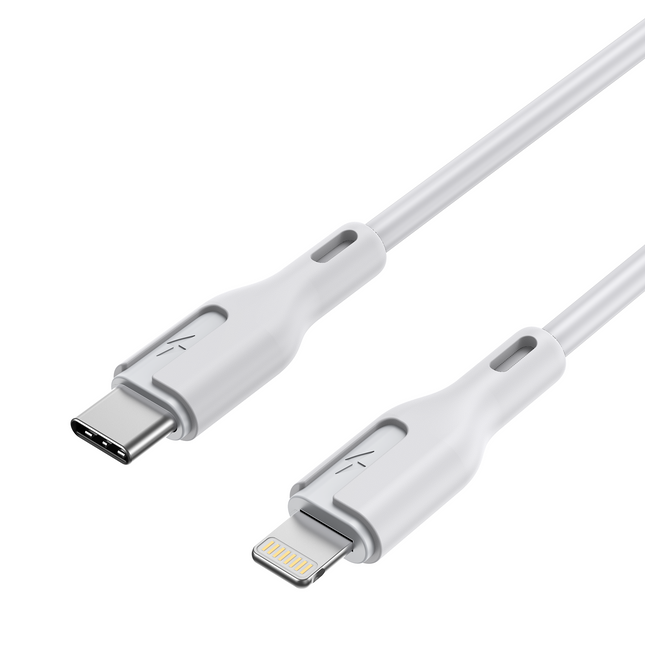 CHOETECH XCL-0002 Silicone USB-C to L Cable 1m White 2