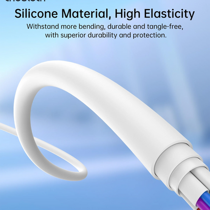 CHOETECH XCL-0002 Silicone USB-C to L Cable 1m White 6