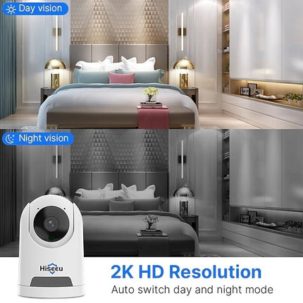 Hiseeu FH2C 2MP WiFi Wireless Security Camera for Home/Baby/Pet 2-way Audio & Motion Detection 4