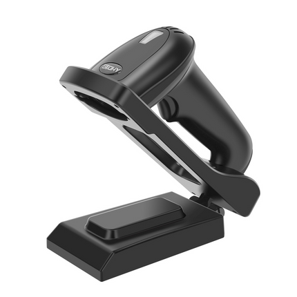 YHDAA YHD-5800DB 2D Wireless Bluetooth Barcode / QR Code Scanner with Stand (Black) 2
