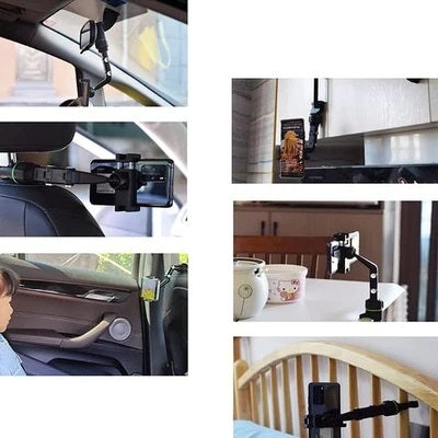 TEQ Adjustable Phone Holder Car Rearview Mirror Mount 5