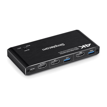Simplecom KM420 2-Port HDMI KVM Switch HDMI 2.0 4K@60Hz 4-Port USB 3.0 Hub 5Gbps 3