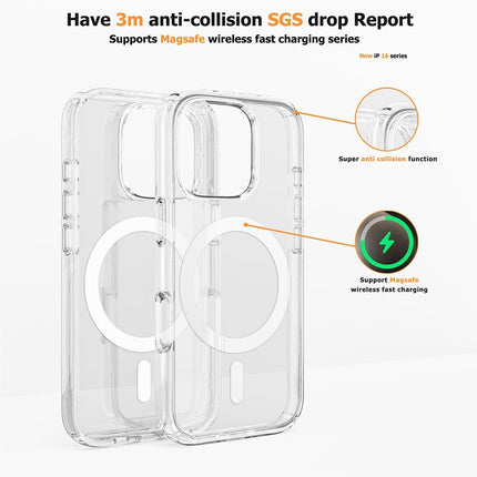 Ultimake Shockproof Transparent Magsafe Cover Case for iPhone 16 Plus 4
