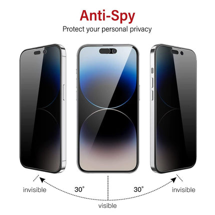 Privacy Tempered Glass Screen Protector for iPhone 16 Pro / 17 / 17 Pro 5