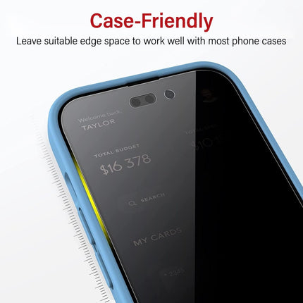 Privacy Tempered Glass Screen Protector for iPhone 16 Pro / 17 / 17 Pro 6