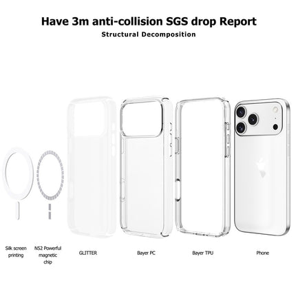 UTIA Ultimake Shockproof Transparent Case Cover With Magnetic Ring for iPhone 17 Pro Max 4