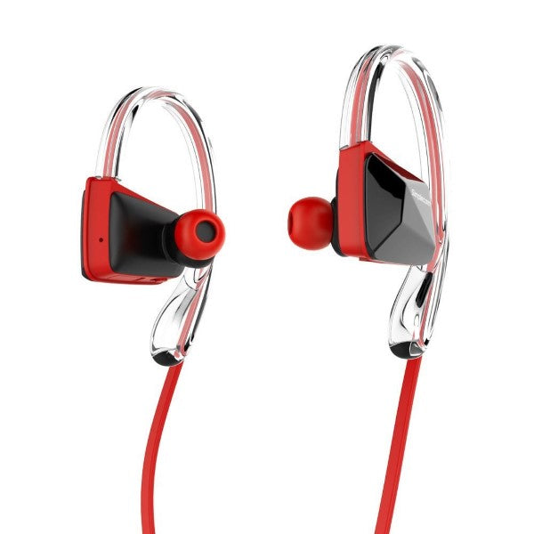 Simplecom NS200 Bluetooth Neckband Sports Headphones with NFC Red 2