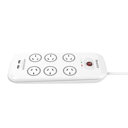 Huntkey 6-Outlet Surge Protector with 2 USB Charging Outlets (SAC607) 2