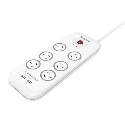 Huntkey 6-Outlet Surge Protector with 2 USB Charging Outlets (SAC607) 3