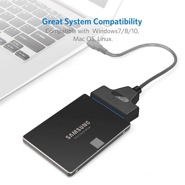 Simplecom SA128 USB 3.0 to SATA Adapter Cable for 2.5" SSD/HDD 2