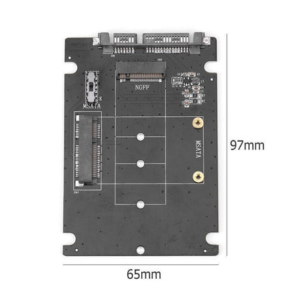 Simplecom SA207 mSATA + M.2 (NGFF) to SATA 2 In 1 Combo Adapter 3