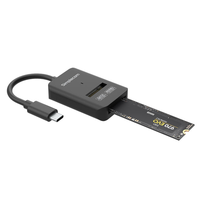 Simplecom SA506 NVMe / SATA Dual Protocol M.2 SSD to USB-C Adapter Converter USB 3.2 Gen 2 10Gbps 2
