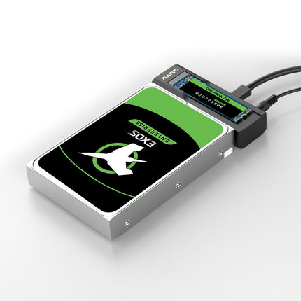 Simplecom SA536 USB to M.2 and SATA 2-IN-1 Adapter for 2.5"/3.5" HDD & NVMe/SATA M.2 SSD with Power Supply USB 3.2 Gen2 10Gbps 6