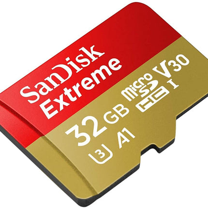 SANDISK SDSQXAF-032G-GN6MN 32GB MICRO SDHC EXTREME A1 V30, UHS-I/ U3, 100MB/s ,NO  SD ADAPTER 2
