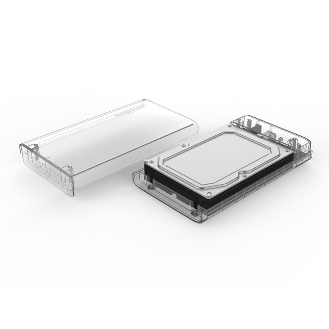 Simplecom SE301 3.5" SATA to USB 3.0 Hard Drive Docking Enclosure Clear 2
