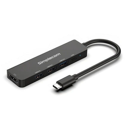 Simplecom CHT550 USB-C 5-in-1 Multiport Docking Station with USB Hub PD HDMI 2.0 3