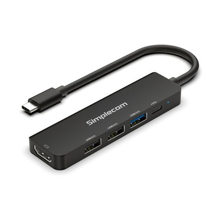 Simplecom CHT550 USB-C 5-in-1 Multiport Docking Station with USB Hub PD HDMI 2.0 4