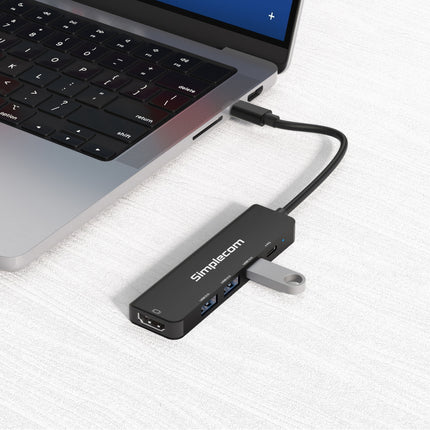 Simplecom CHT550 USB-C 5-in-1 Multiport Docking Station with USB Hub PD HDMI 2.0 5
