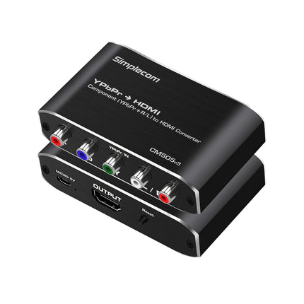 Simplecom CM505v3 Component (YPbPr + Stereo R/L) to HDMI Converter Full HD 1080p 3