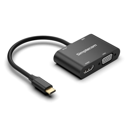 Simplecom DA440 4-in-1 USB-C Multiport Adapter with Power Delivery USB 3.0 VGA HDMI 2