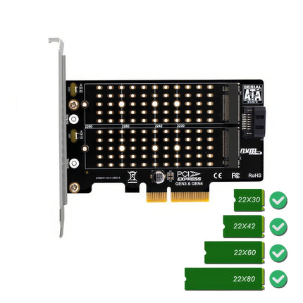 Simplecom EC412v2 NVMe and SATA M.2 SSD to PCIe x4 Expansion Card 3