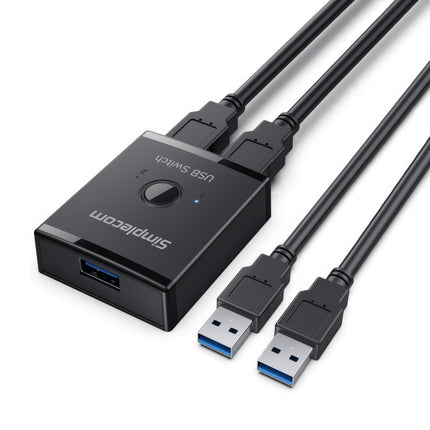 Simplecom KM125 Bi-Directional 2-Way USB 3.0 Switch 1 In 2 Out (2 In 1 Out) 5Gbps 3