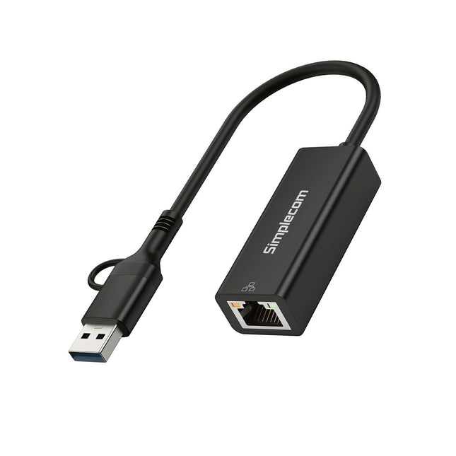 Simplecom NU315C SuperSpeed USB-C and USB-A to Gigabit Ethernet Adapter 2
