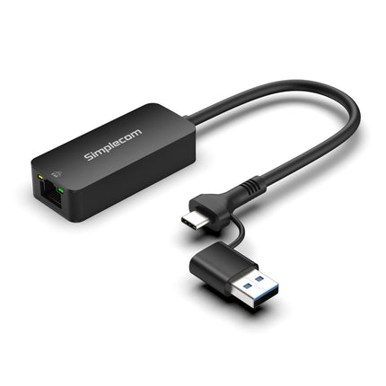 Simplecom NU405C SuperSpeed USB-C and USB-A to 2.5G Ethernet Network Adapter 2.5Gbps LAN 4