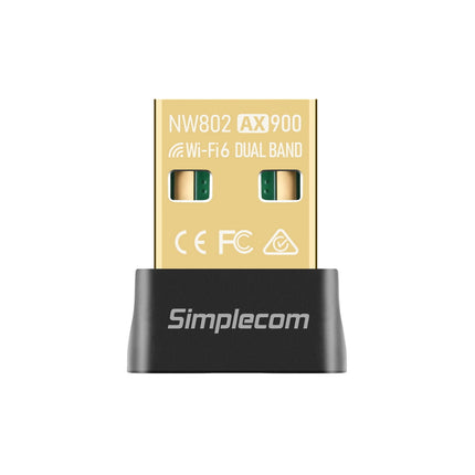 Simplecom NW802 AX900 Dual Band Wi-Fi 6 USB Wireless Nano Adapter 3