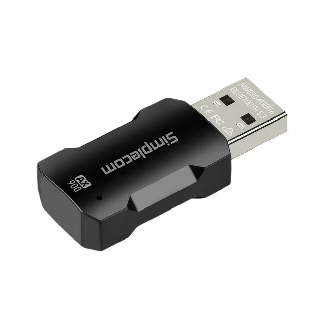 Simplecom NW830 Wi-Fi 6 and Bluetooth 5.3 Combo USB Adapter Dual Band AX900 2