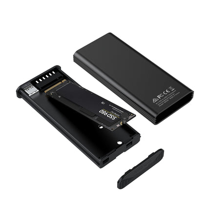 Simplecom SE530 NVMe / SATA M.2 SSD to USB-C Enclosure with SMART LED Screen USB 3.2 Gen 2 10Gbps 3
