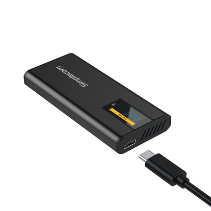Simplecom SE530 NVMe / SATA M.2 SSD to USB-C Enclosure with SMART LED Screen USB 3.2 Gen 2 10Gbps 4
