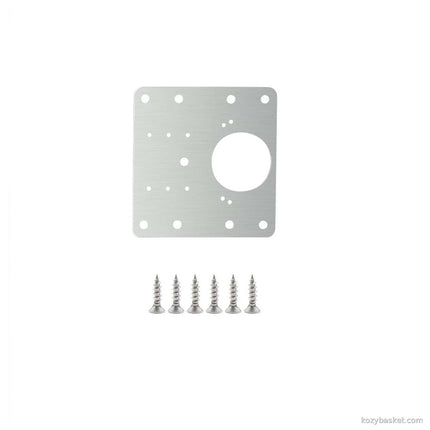 1 Pcs Kitchen Cupboard Door Cabinet Hinges Repair Plate Brackets Kit Fixing Screws