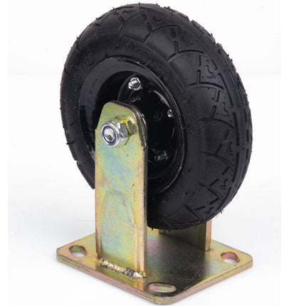 6 Inch Fixed Castor Caster Pneumatic Tyres Tyre  Wheel Trolley Cart Wheelbarrow 4