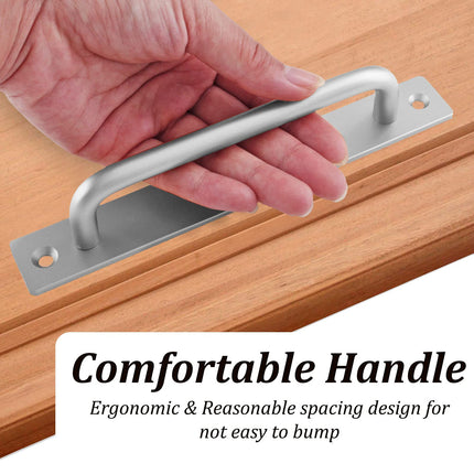 Barn Door Handle Sliding Pull Cabinet Door Handles Drawer knobs Kitchen Handles Silver 3