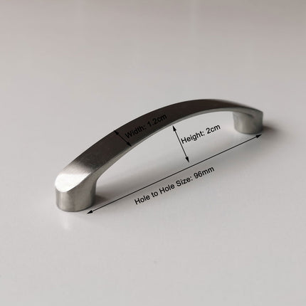 Brushed Nickel Kitchen Door Cabinet Drawer Handle Pulls 96MM 4
