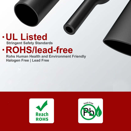 2m Polyolefin Shrink Tube 5/64" (2mm) 2:1 Ratio Heat Shrink Tubing Sleeving Wrap Shrinking 7