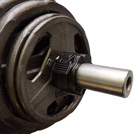 2Pcs 2in / 50mm Olympic Dumbbell Clamps Barbell Clamps Collars Clips Bar Plates Collar Clips Black 6