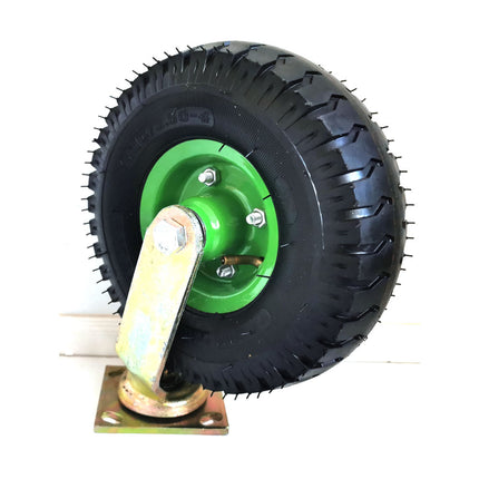 10Inch Swivel Castor Caster Pneumatic Tyres Tyre Wheels Trolley Cart Wheelbarrow 4