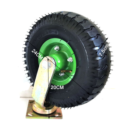 10Inch Swivel Castor Caster Pneumatic Tyres Tyre Wheels Trolley Cart Wheelbarrow 5