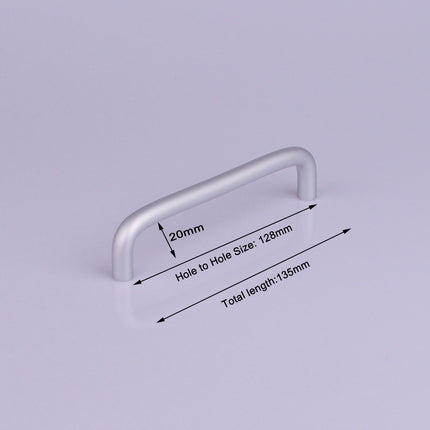 Aluminium Kitchen Cabinet Handles Drawer Bar Handle Pull 128mm 4