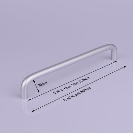 Aluminium Kitchen Cabinet Handles Drawer Bar Handle Pull 192mm 4