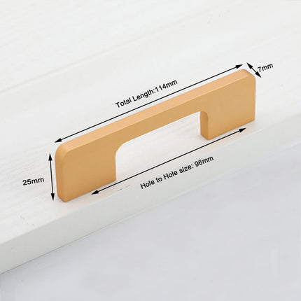 Slim Design Kitchen Cabinet Handles Drawer Bar Handle Pull Gold 96MM 2